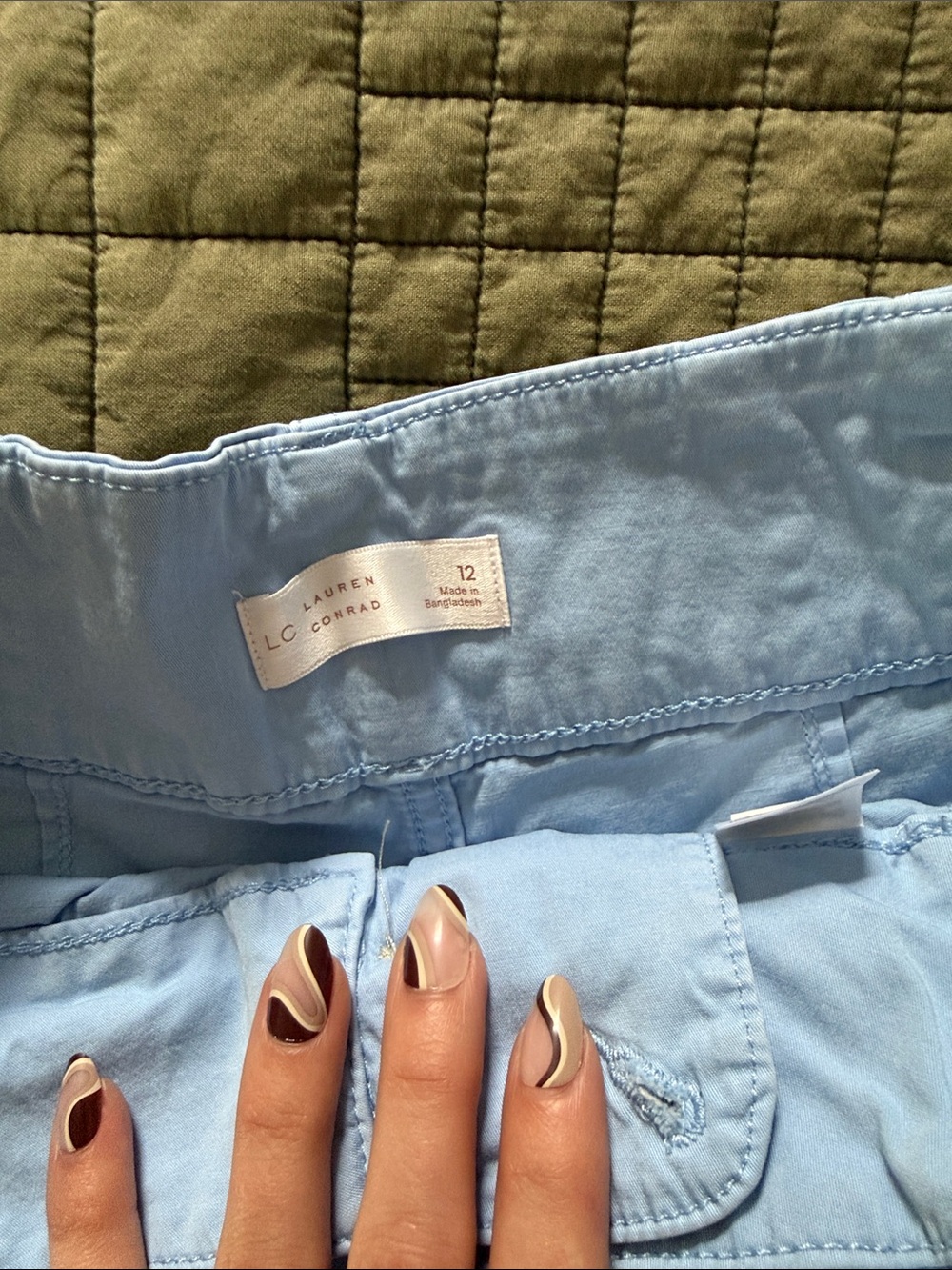 LC Lauren Conrad Light Blue Wide Leg Pants - Picture 2 of 4